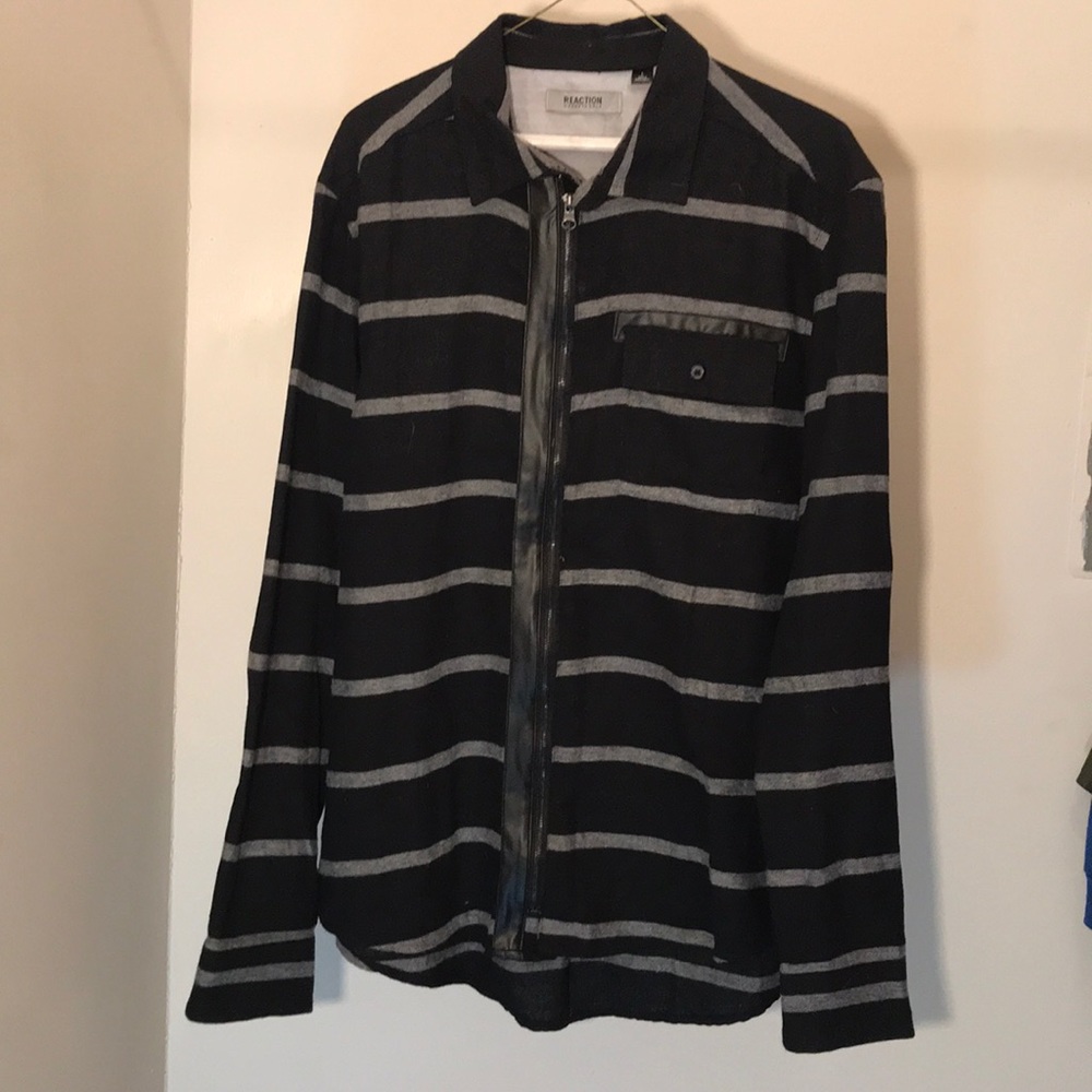 Kenneth Cole Zip-up Dress Shirt